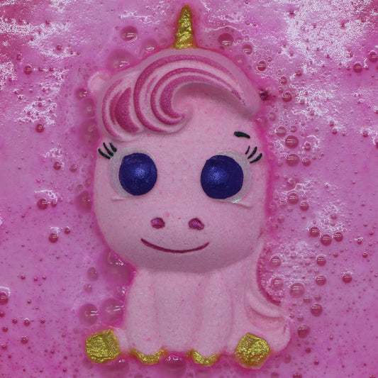 Bombe de bain licorne rose