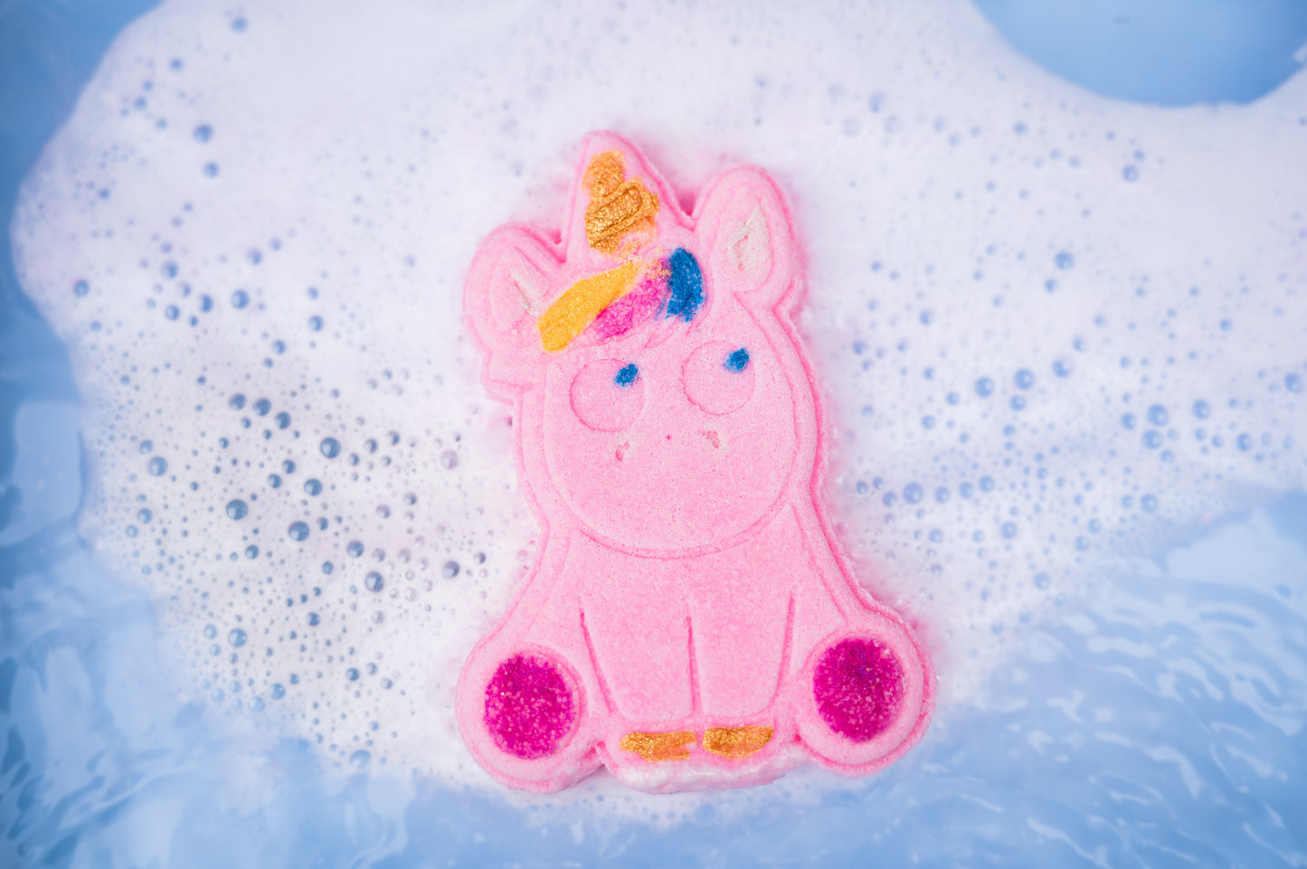 Bombe de bain licorne rose